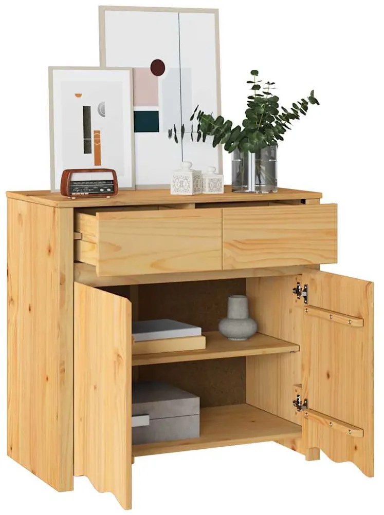 Sideboard vidaXL "DRAMMEN" 79x43x75,5 cm Madeira Sólida de Pinheiro