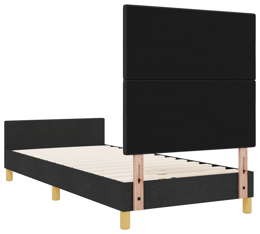 Cama vidaXL Preta 80x200 cm em Tecido