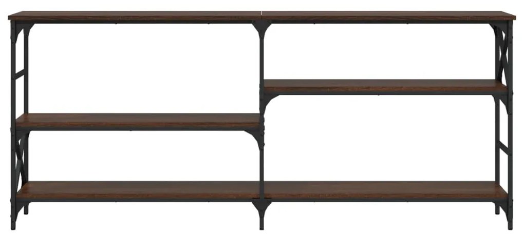 Mesa consola 180x29x76,5 cm derivados madeira carvalho castanho