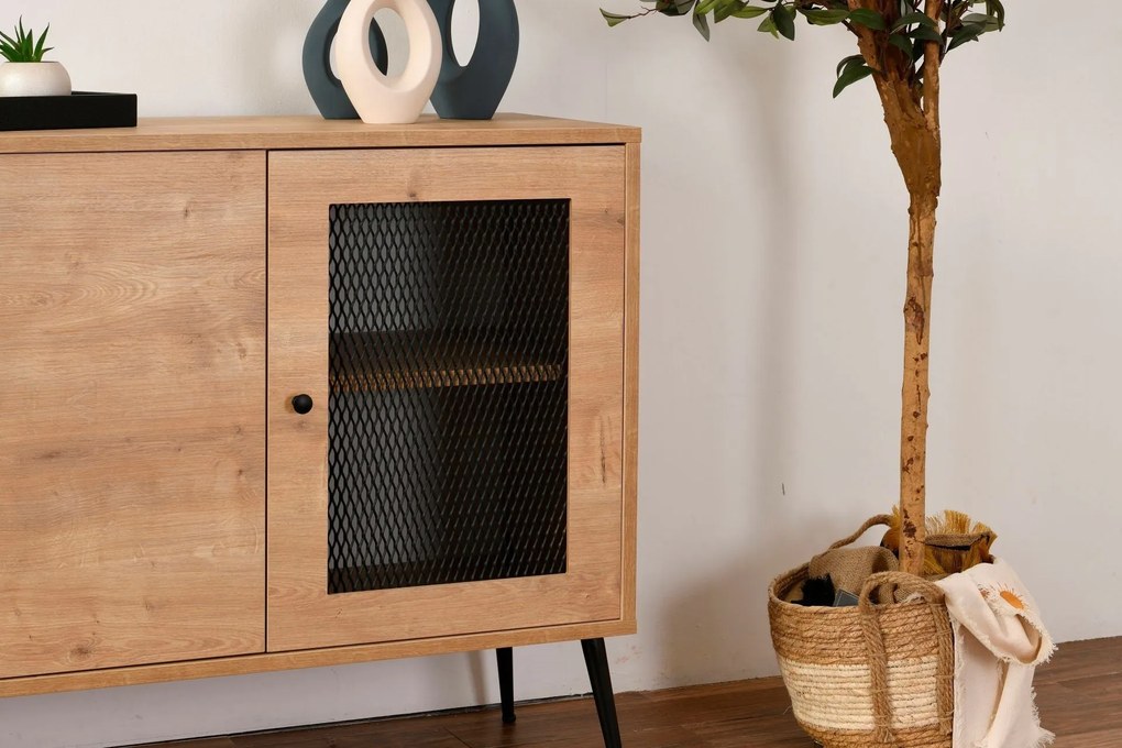 Console Wire – Oak – 180 cm x 81 cm x 41 cm