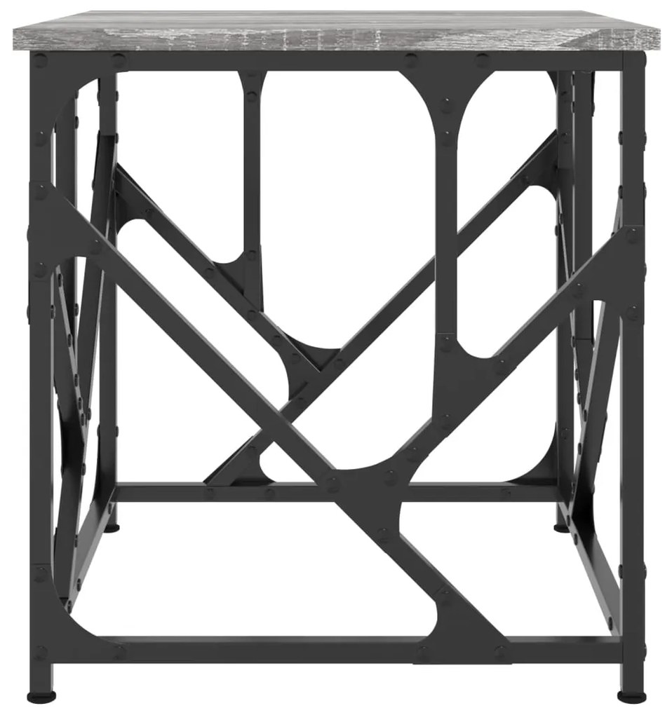 Mesa de centro 45x45x47,5 cm derivados de madeira cinza sonoma