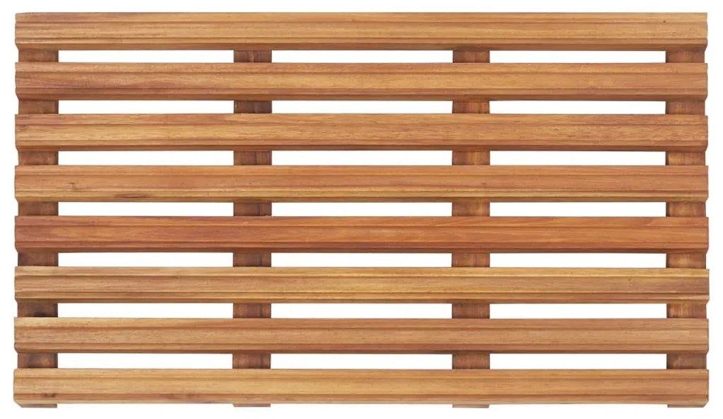 Estrado p/ casa de banho 2 pcs madeira de acácia maciça 56x37cm