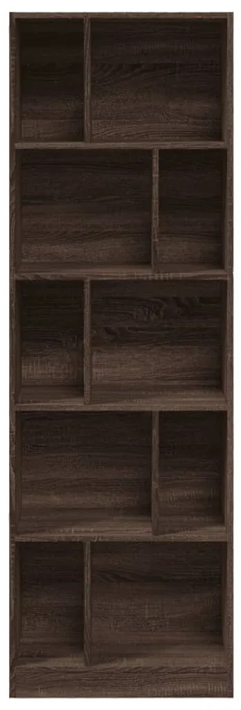 Estante 57x28,5x174 cm derivados de madeira carvalho castanho
