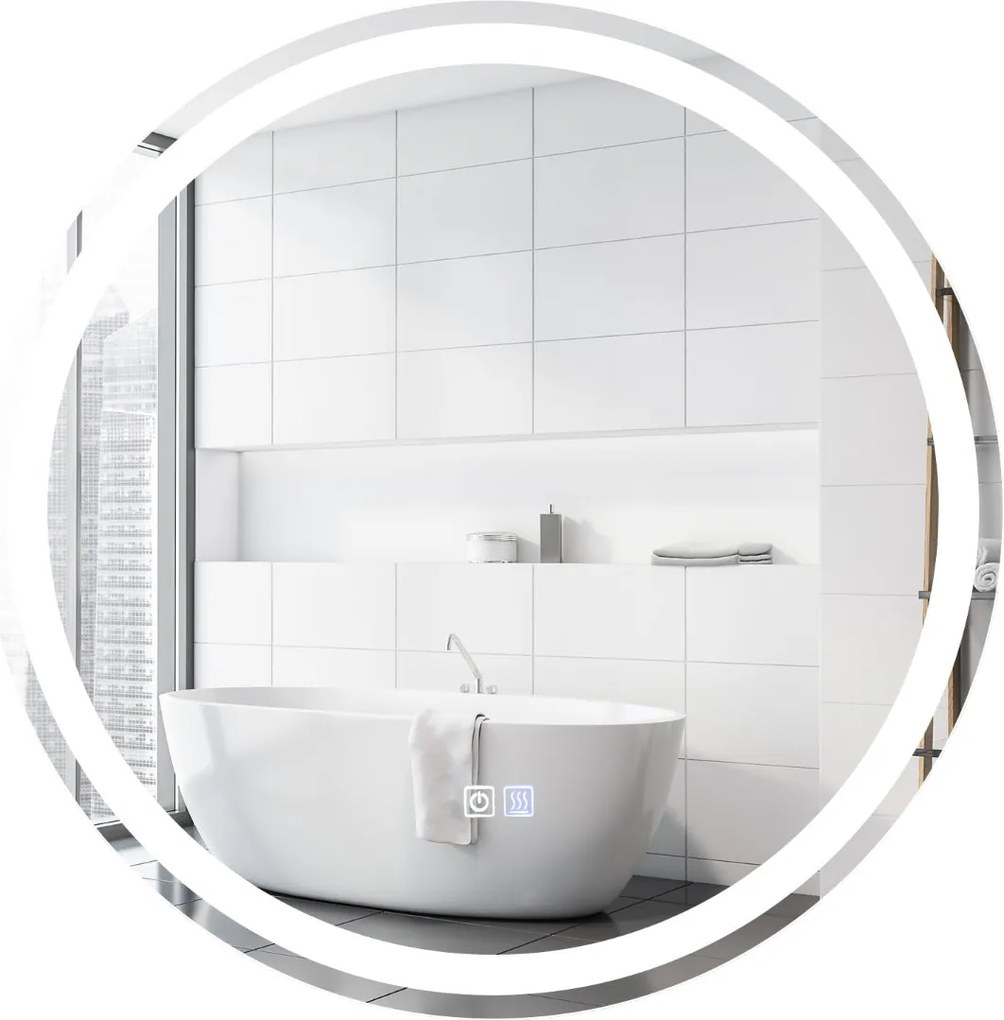 Espelho LED Redondo para Casa de Banho "FREYA" com Função Antiembaciam