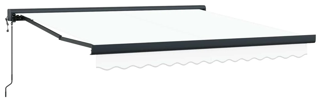 vidaXL Toldo Branco 350 x 250 x 165 cm Poliéster e Alumínio