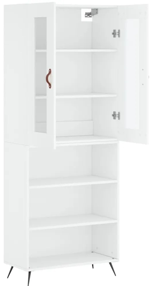 Armário alto 69,5x34x180 cm derivados de madeira branco