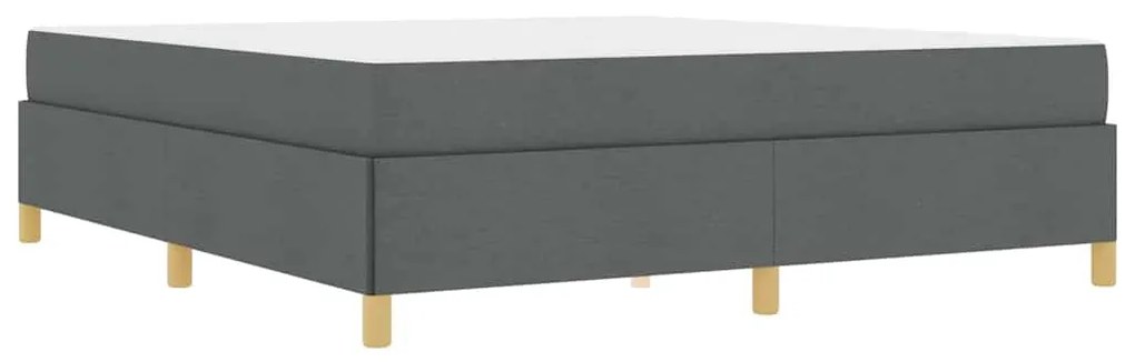 Cama Box Cinza Escuro e Branco e Cinza Escuro 180 x 200 cm