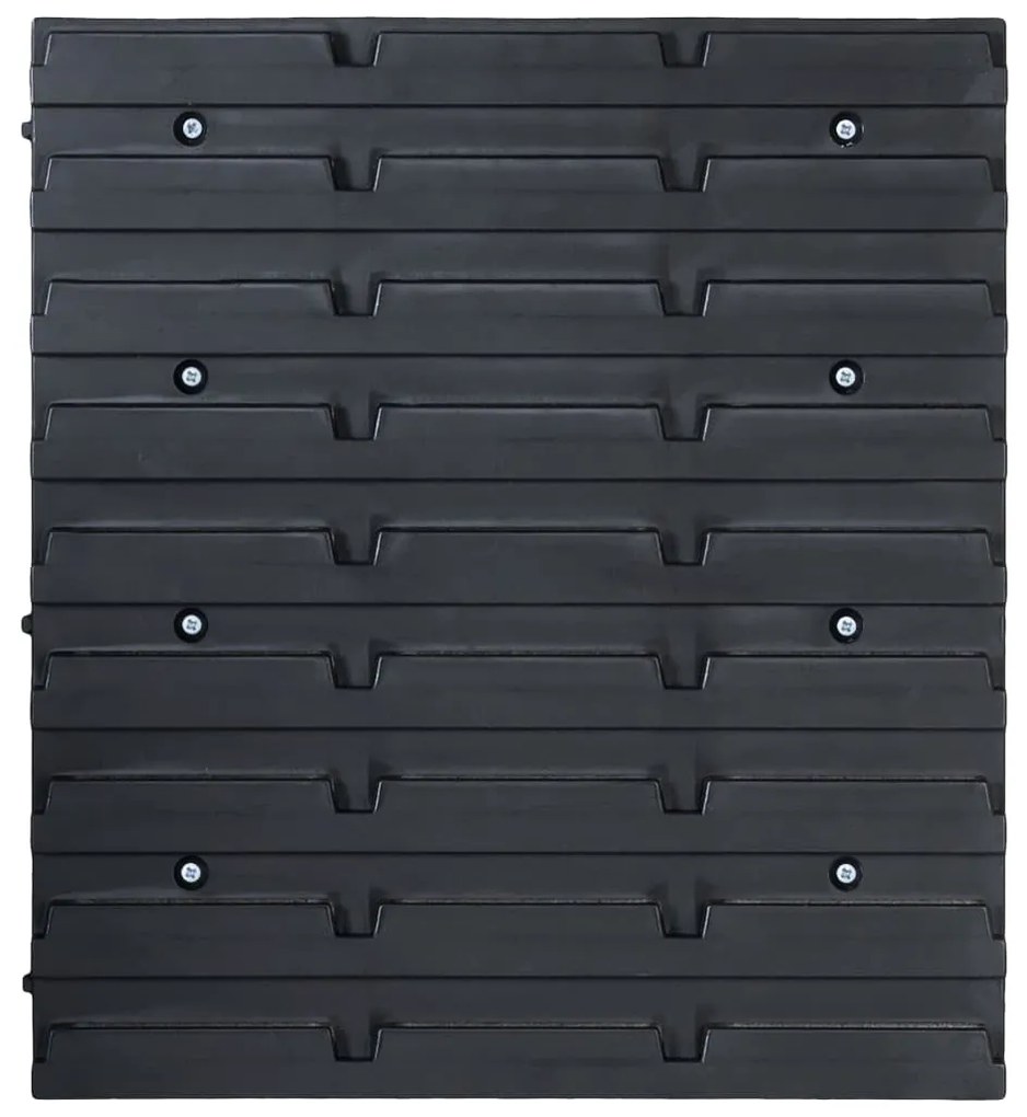 32 pcs kit caixas arrumação com painéis parede vermelho e preto