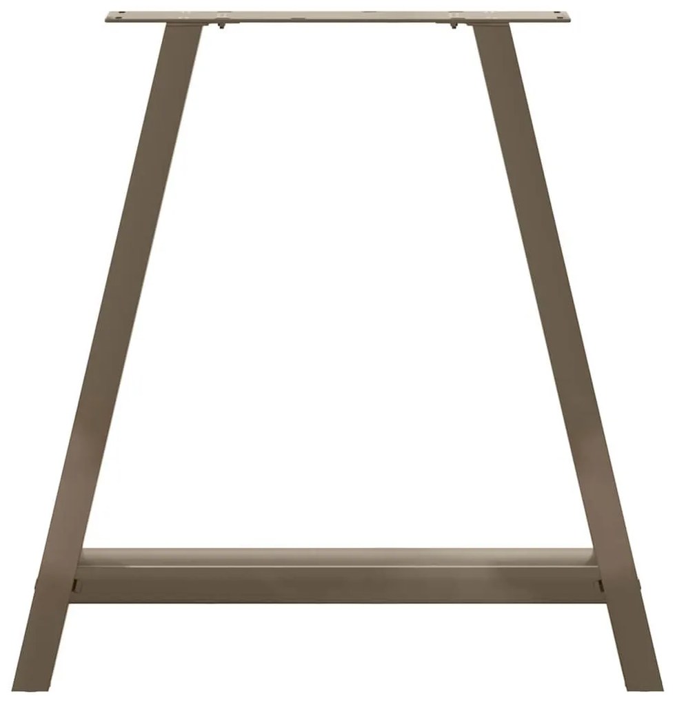 Pés de mesa de jantar em formato A, 2 peças, 70x(72-73) cm, aço