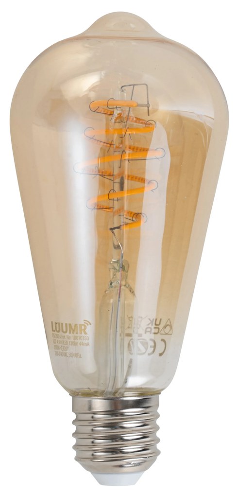 Lâmpada LED E27 regulável Smart ST64 âmbar 4,9W 320 lm 2500K Zigbee