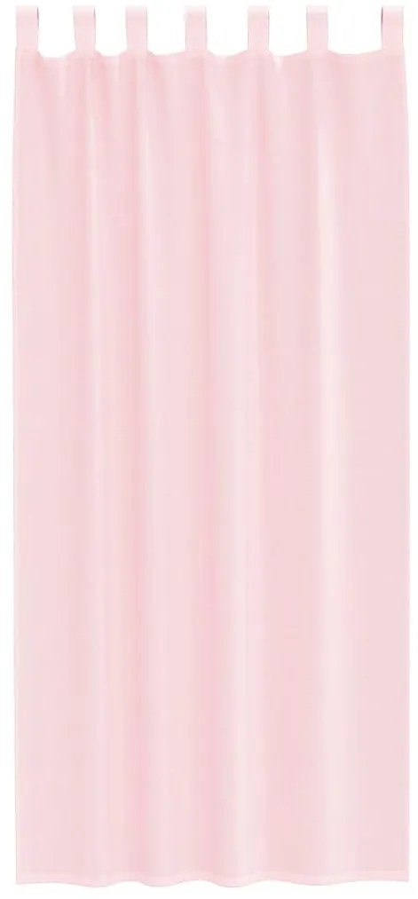 Cortinas de voile com laços 2 pcs rosa-claro 140x245 cm