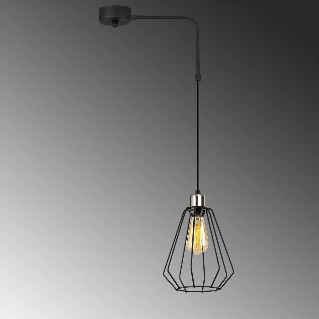 ****
Candeeiro de Teto Kese – Preto – Diâmetro 40 cm, Altura 100 cm