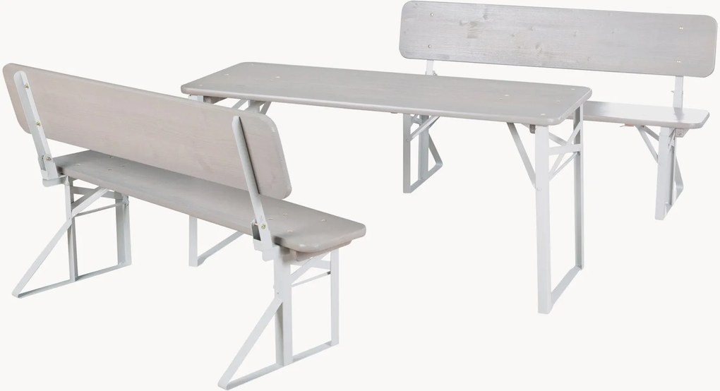 Conjunto de cadeiras dobráveis para crianças com encosto Roba, conjunto de 3