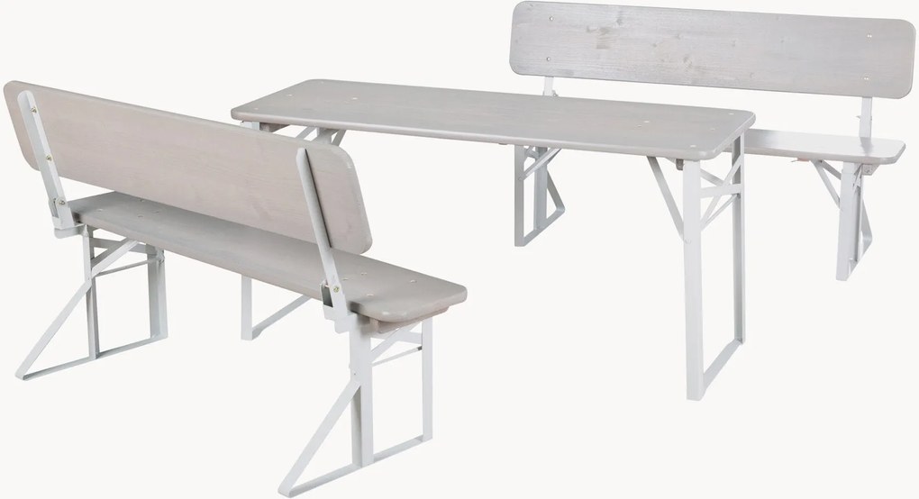 Conjunto de cadeiras dobráveis para piquenique infantil exterior Fiona, conjunto de 3