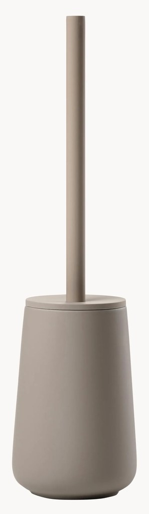 Escova de sanita com recipiente de porcelana Nova