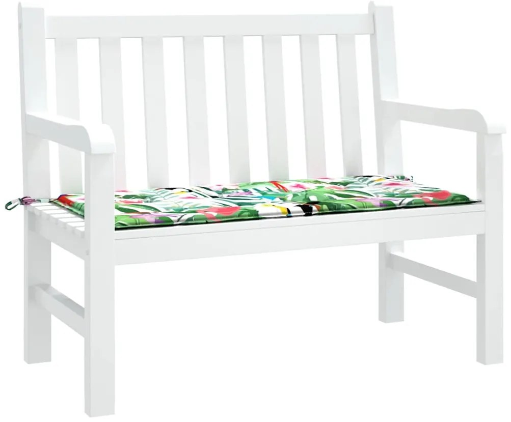 Almofadão p/ banco de jardim 120x50x4 cm tecido oxford multicor
