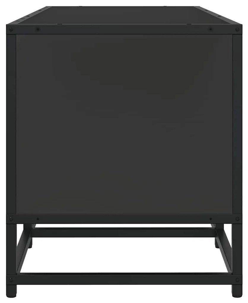 Móvel para TV 160x35x41 cm derivados de madeira/metal preto