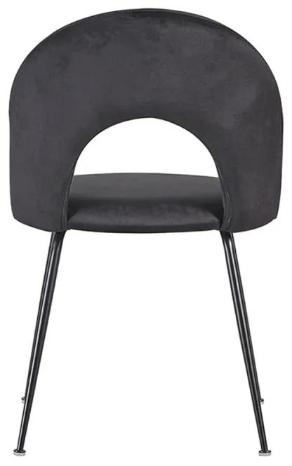Pack 6 Cadeiras Dawa Black Veludo - Preto