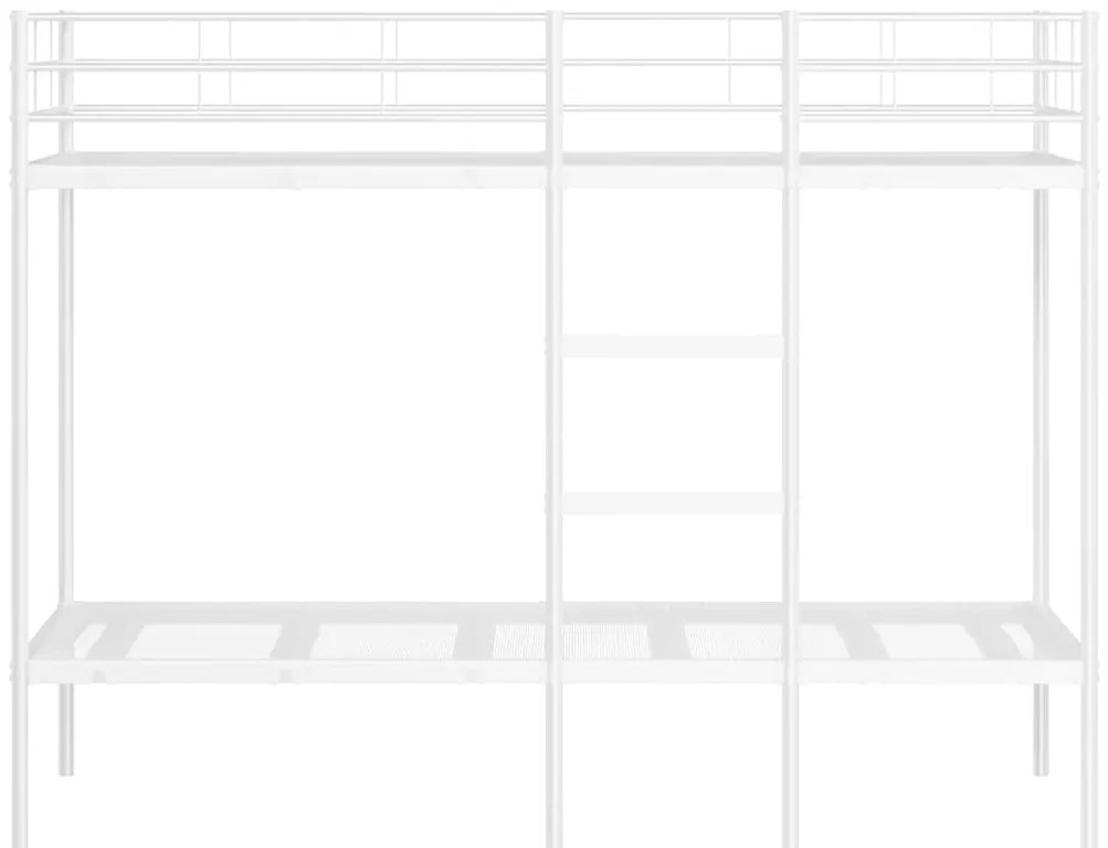 Beliche sem colchão 75x190 cm aço branco