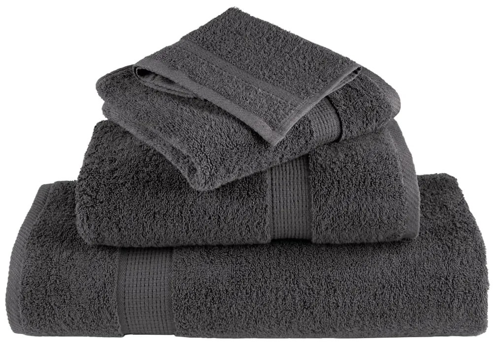 Toalhas mãos premium SOLUND 10pcs 30x30cm 600 g/m2 antracite