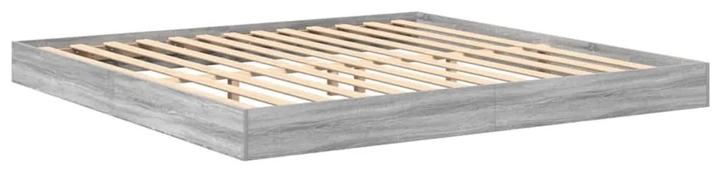 Cama estante Cinza Sonoma 180x200 cm Madeira engenheirada