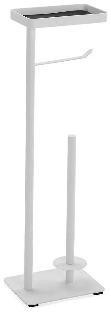 Porta-Rolos de Papel Higiénico Versa Lilia Branco 15 x 65 x 20 cm Metal