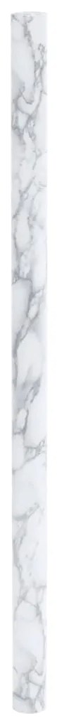 Autocolantes para móveis 90x500 cm PVC branco mármore