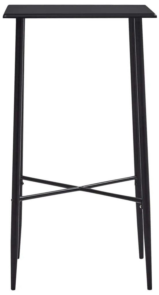 Mesa de bar 60x60x111 cm MDF preto