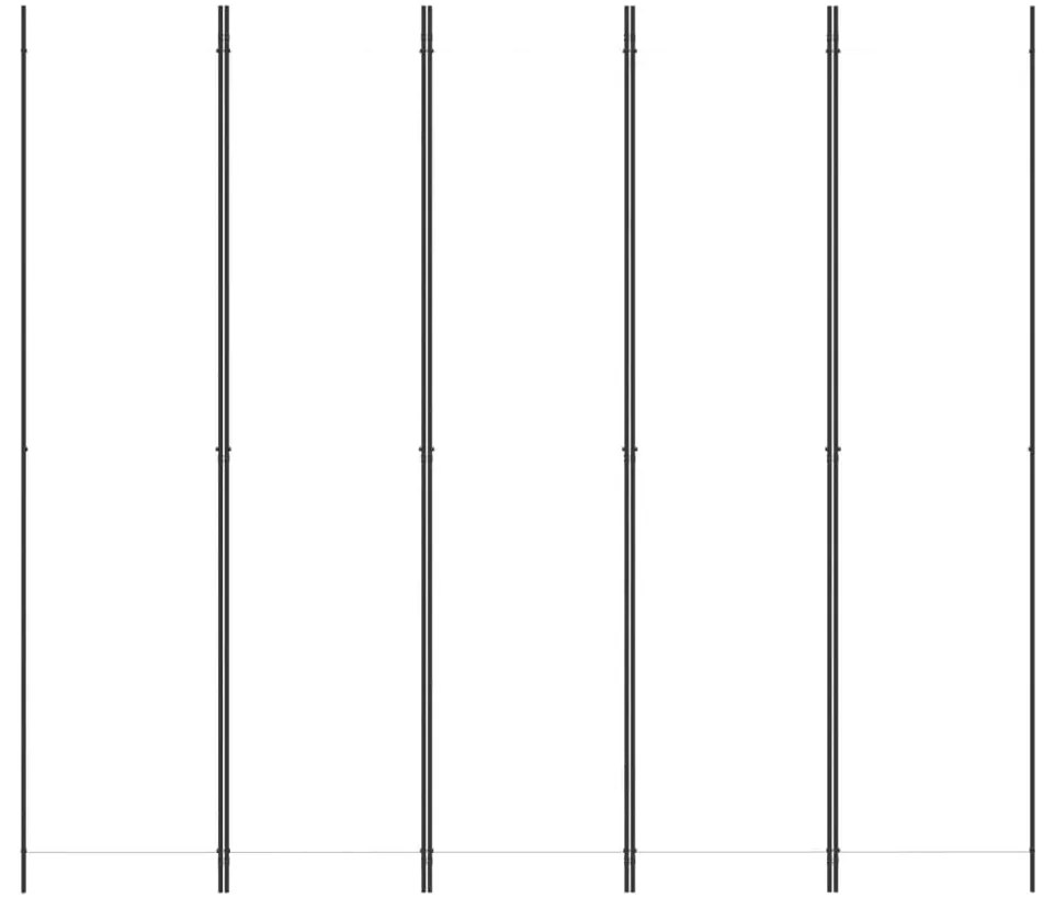 Divisória/biombo com 5 painéis 250x220 cm tecido branco