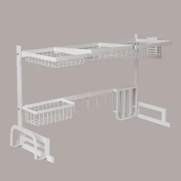 Rack De Pratos Extensível Para Banca Andrei Branco - Sklum