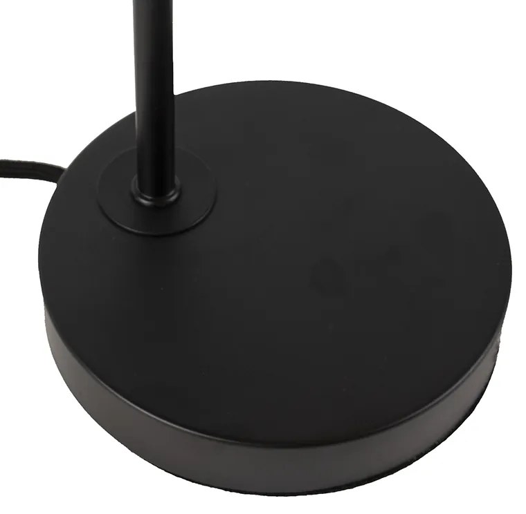 Candeeiro de mesa moderno preto - Facil Moderno