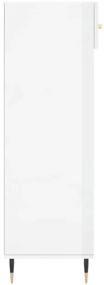 Sapateira 60x35x105 cm derivados de madeira branco brilhante