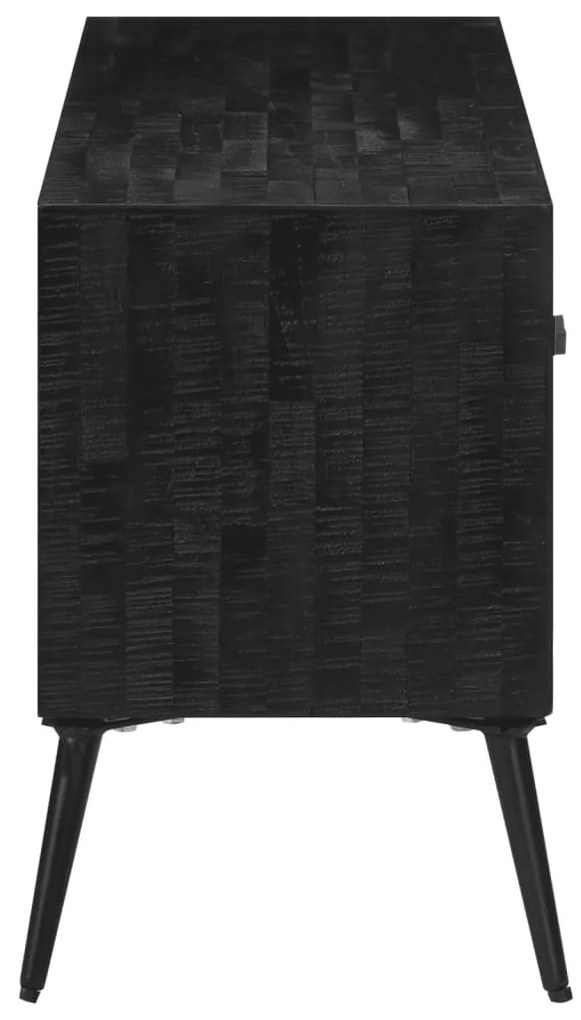 Móvel de TV 112x31x45 cm madeira de teca recuperada maciça