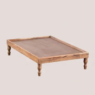 Base para Sofá Modular em Madeira de Acácia Dhel Design 120 x 80 cm - Sklum