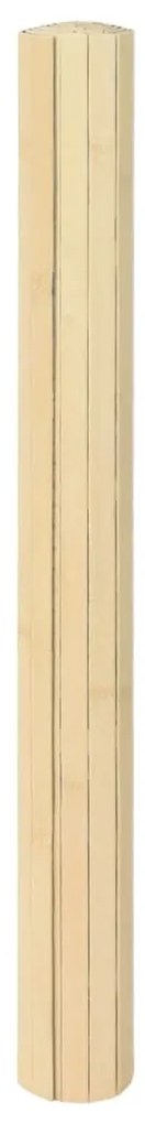 Tapete retangular 70x300 cm bambu cor natural clara