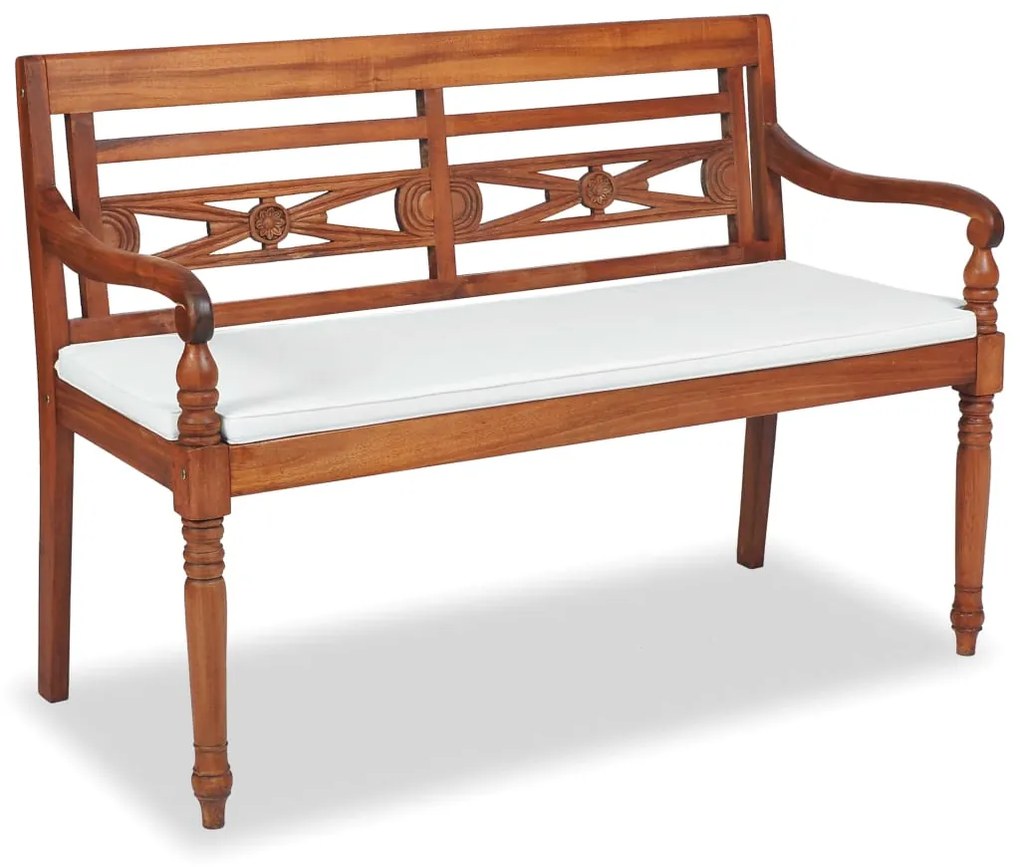4 pcs conjunto lounge jardim c/ almofadões madeira teca maciça