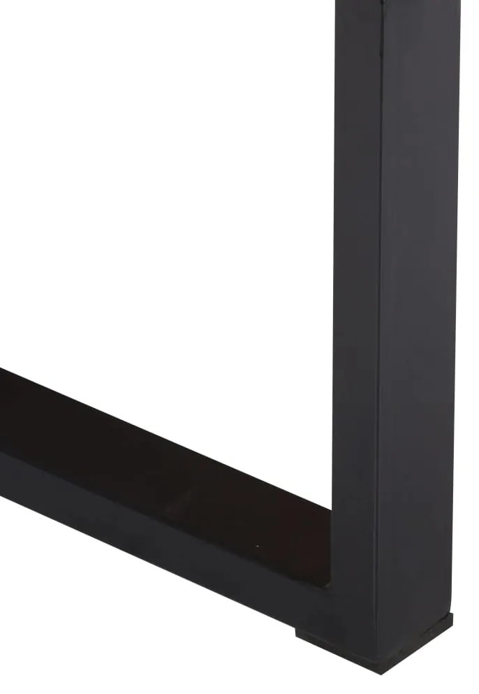 Mesa de centro estilo cassete 100x52x45 cm mangueira maciça