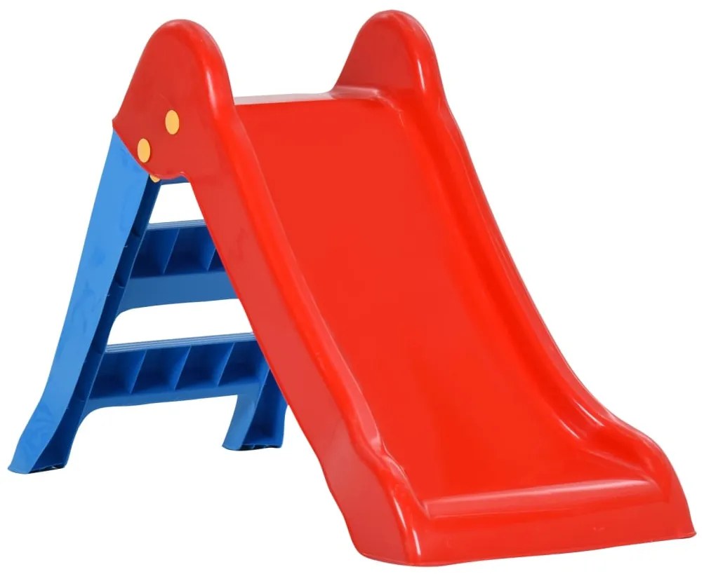 vidaXL Escorrega infantil dobrável 111 cm multicor