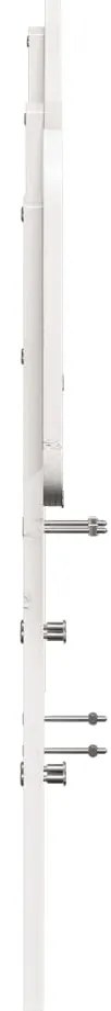 Cabeceira 160 cm madeira de pinho maciça branco