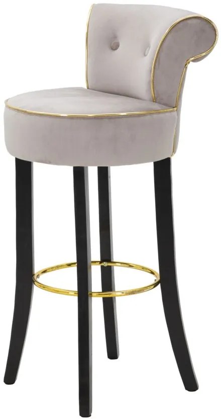 BANCO DE BAR LUXY 46X48X96 CM CINZENTO