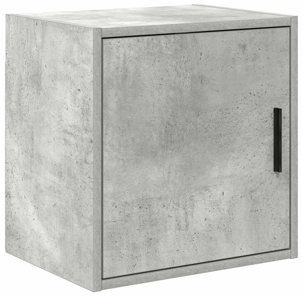 vidaXL Armário de parede garagem concreto cinza madeira engenheirada