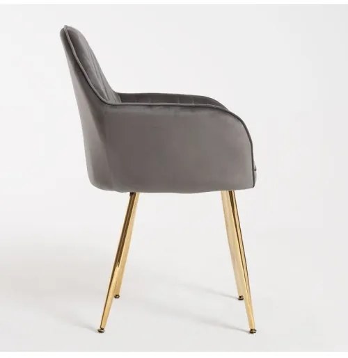 DUDECO - Cadeira Norbana Gold Cinzento