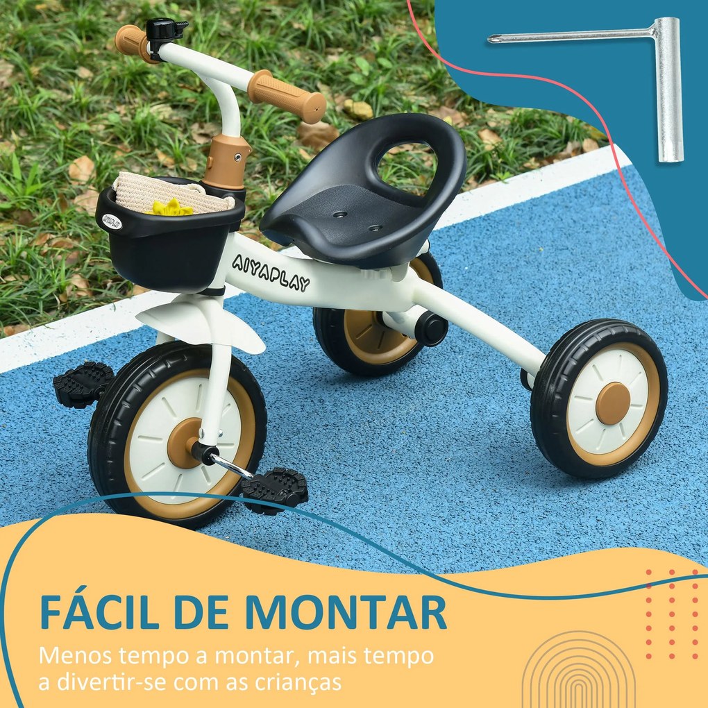 AIYAPLAY Triciclo para Crianças de 2 a 5 anos Triciclo Infantil com As