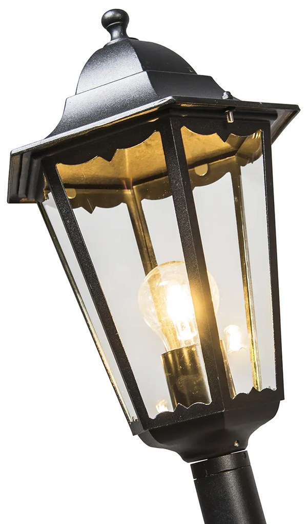 Candeeiro de pé clássico para exterior preto 170cm IP44 - New Orleans 1 Country / Rústico