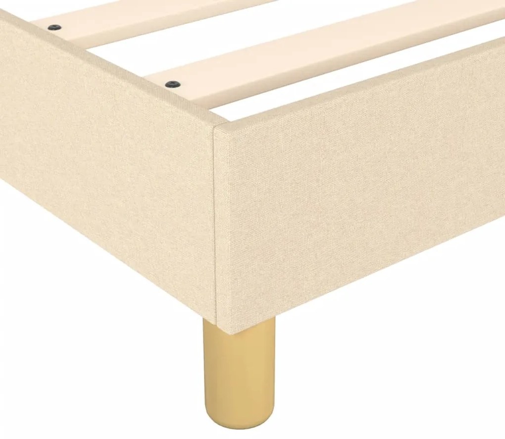 Estrutura de cama sem colchão 80x200 cm creme