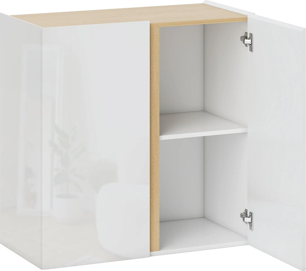 HOMCOM Cômoda, Aparador com Soft-Close, prateleira ajustável, para Sala de estar, Cozinha, Sala de jantar, Branco | Aosom Portugal