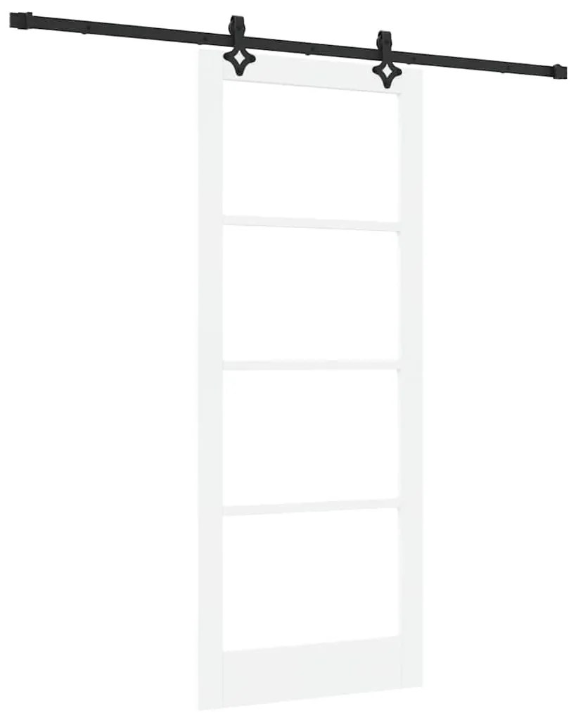 Porta Deslizante vidaXL com Conjunto de Hardware Branco 86x211 cm Made