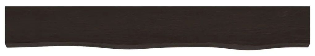 Prateleira de parede 80x10x6cm carvalho tratado castanho-escuro