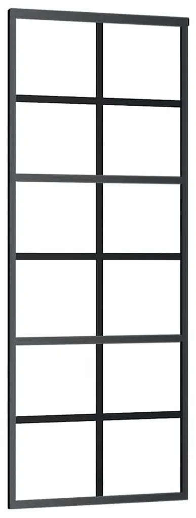 Porta deslizante c/ conj. ferragens 76x205cm vidro ESG/alumínio