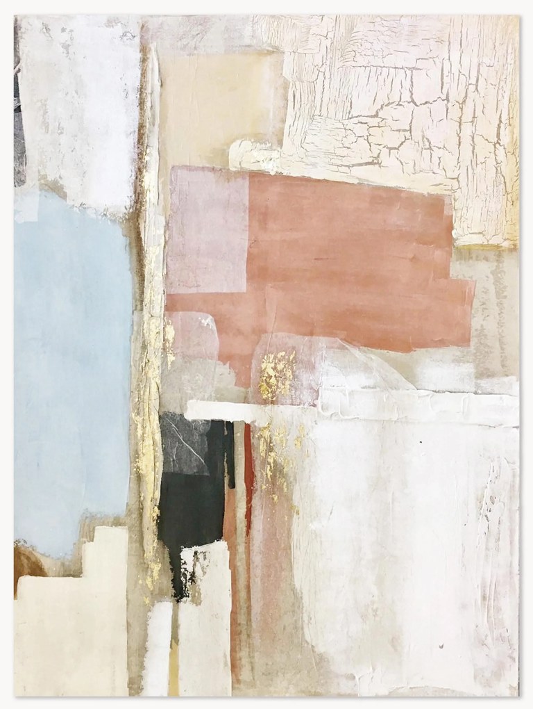 Quadro em tela pintada à mão Abstract Seven